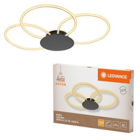 Dekorative LED-Deckenleuchte 21W 2200lm 3000K Warm Dimmbar Grau Dekor Ledvance