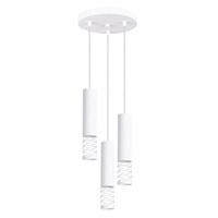 Decke Pendelleuchte 3x GU10 Weiß LAMI Ocean Green SL.1689 Sollux