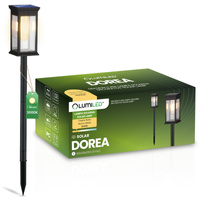 LED DOREA Solar Garten Außenbetrieben IP65 Dekorative Mastlampe LUMILED