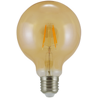G95 E27 LED Leuchtmittel 4W = 18W 320lm 2000K Warm 360° GOLDLUX Filament (Polux)