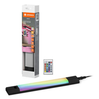 LED-Unterbauleuchte mit Bewegungssensor 4W 230lm 3000K Warm RGBw Dimmbar Fernbedienung Schwarz 30cm Linear Edge Ledvance