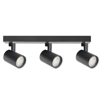 Wand- und Deckenstrahler Leuchte 3x GU10 Schwarz LYNX Sanico Goldlux