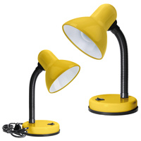 Schreibtischlampe Tischleuchte Verstellbar E27 Gelb Lachend Kobi
