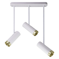 Spotlight Deckenleuchte 3x GU10 Weiß Gold PORTO Sanico Goldlux