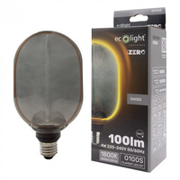 LED-Lampe O100 E27 4W 100lm 1800K Warm FILAMENT Dekorative ZERO Ecolight