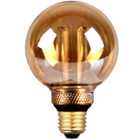 Dekorative LED Lampe E27 G80 4W 200lm 1800lm Warm 320° DecoVintage Amber Pillar GOLDLUX (Polux)