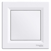 Weiße Endkappe mit SCHNEIDER ASFORA-Rahmen