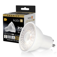 LED GU10 Reflektor Birne 3W 310lm 4000K Neutral 80° Premium Kobi