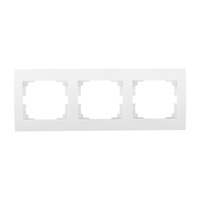 Horizontalrahmen 3fach für LOGI-Steckdose Weiß KANLUX