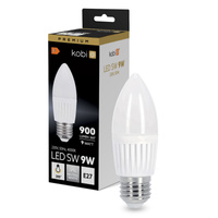 LED-Lampe E27 Kerze 9W 900lm 4000K Neutral 200° Premium Kobi
