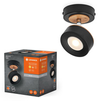 LED-Decken-Wandleuchte Wandmontage-Aufbauleuchte 4.8W 300lm CCT Dekorativer schwarzer Spot Pluto Ledvance