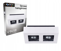 Anbauleuchte HALOGEN Beweglich 2x GU10 Rechteckig Weiß 85mm NEMO