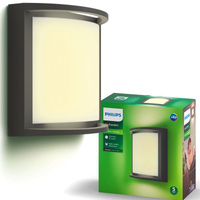 SAMONDRA 3.8W 2700K IP44 Anthrazit PHILIPS Garten LED Wandlampe