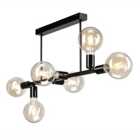 ASTRID 6xE27 Schwarz Glamour Deckenleuchte LM-6.146 Lamkur