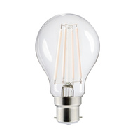 LED-Lampe B22 Edison A60 7W = 60W 806lm 2700K Warm Dimmbar Transparent XLEDIMW Glühfaden Kanlux