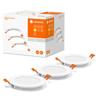 Set mit 3 LED-Einbauleuchten 8W 550lm 3000K warmes Downlight 12 cm LED-SPOT LEDVANCE