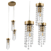 Hängelampe 3x E27 Gold Gea Sanico Goldlux