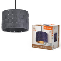 Dekorative Decke Pendelleuchte E27 Überhang Grau Dekor Ledvance