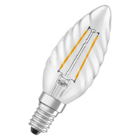 LED-Lampe B35 E14 Kerze 1.8W = 25W 250lm 2700K Warm 300° Glühfaden STAR CLASSIC Osram