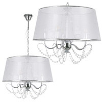 ABBAZIA Deckenpendelleuchte 5xE14 Weiß 120cm - GOLDLUX (Polux)