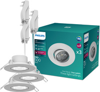 3x LED-Einbauleuchte 5W 500lm 2700K Warm Moving Round White Dimmbar 3-STEP SceneSwitch Cilantro Philips