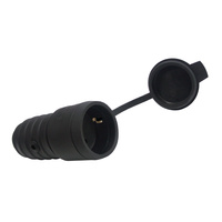 Kabelbuchse Stecker IP44 Schwarz GRIP Kanlux