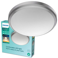 Plafond LED-Anbauleuchte DORIS 6W 2700K IP44 22cm Satin PHILIPS