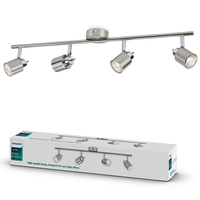 MERANTI Deckenleuchte 4x GU10 Wandleuchte Reflektor beweglich Satin PHILIPS