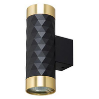 Wandleuchte Spotlight Wandleuchte 2x GU10 Schwarz Gold Glamour DUO Masterled