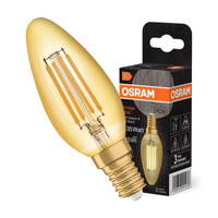 LED Lampen E14 B35 4W = 35W 410lm 2400K Warm 300° Glühfaden OSRAM Vintage Dekorativ