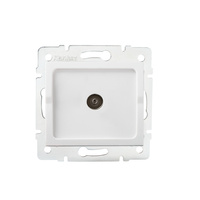 TV-Koaxial-Antennenbuchse quadratisch weiß LOGI Kanlux