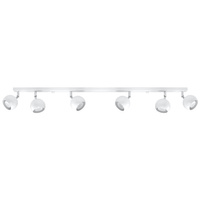 Anbauleuchte OCULARE 6L 6xGU10 Reflektor Halogen Moving Strip Minimalist weiß SOLLUX