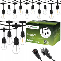 Outdoor-Gartengirlande MALUS Lichterkette 15m 30xE27 Lumiled
