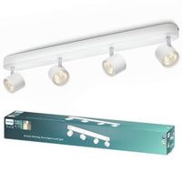 LED STAR Deckenleuchte 4x 4.5W 2700K Dimmbarer Reflektor Leuchte Beweglich Weiß PHILIPS