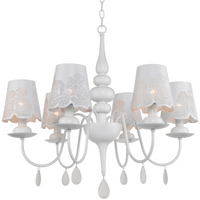 FABRIZIA Kronleuchter Hänge-Deckenleuchte 6xE14 120cm - GOLDLUX (Polux)