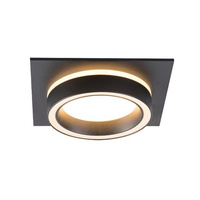 Masterled Halogen Spot GX53 Quadratisch Schwarz Matt Arcadio Unterputzmontage