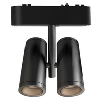 LED-Strahler für magnetische Aufhängung Doppelt verstellbar 16W 1280lm 4000K Neutral CRI90 36° 48V Schwarz Luxo Masterled