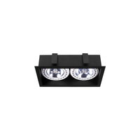 Deckenleuchte MOD II 9416 Nowodvorski Schwarz 2xGU10 Einbauspot Modern