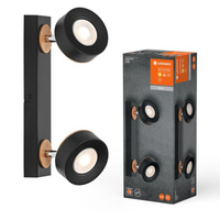 LED-Decken-Wandleuchte Wandmontage-Aufbauleuchte 9.6W 615lm CCT Dekorativer Schwarzer Spot Pluto Ledvance