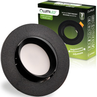 Einbaustrahler GU10, MR16 Einbauspot HALOGEN Runde beweglich Schwarz VENTUS LUMILED