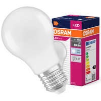 LED-Glühbirne A60 E27 4.9W = 40W 470lm 6500K Cold 150° VALUE CLASSIC Osram