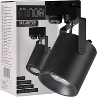 GU10 Sammelschienenleuchte Schwarz für Sammelschiene Minor POLUX