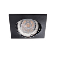 ALOR GU10/GU5.3 flush mount quadratisch Movable Schwarz KANLUX