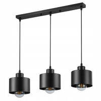 Masterled Ceiling Luminaire 3x E27 Schwarz Elza Pendelleuchte