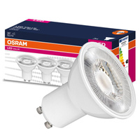 3x LED Leuchtmittel GU10 6,9W = 80W 575lm 4000K Neutral 36° OSRAM VALUE