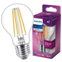 E27 A60 LED Lampen 10,5 W = 100 W, 1521 lm, 4000 K, neutrales Filament PHILIPS