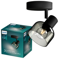Wandleuchte E14 LED Schwarz Sleet Philips