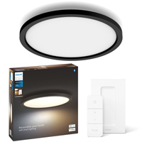 LED-Anbaupanel Aurelle Schwarz 21W CCT PHILIPS HUE Bluetooth + Dimmerschalter