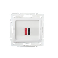 Einzel-Lautsprecherbuchse Weiß LOGI KANLUX