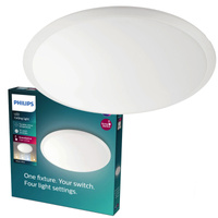 Plafond LED-Anbauleuchte WAWEL 20W CCT Dimmbar 38cm Weiß Rund PHILIPS